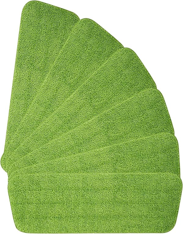 6 stk Mopp (Grønn) Erstatningsputer, Mikrofiber Spraymopp for Spraymopper