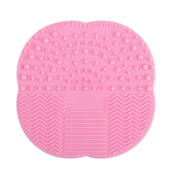 Silikone Brush Cleaner 2 Stk Make Up Brushes Cleaning Pad Lille gummimåtte 10 Cm * 10 Cm