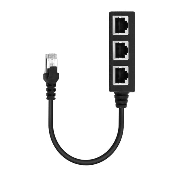 Ethernet-kabelsplitter Nettverksadapter Ethernet-splitter 1 til