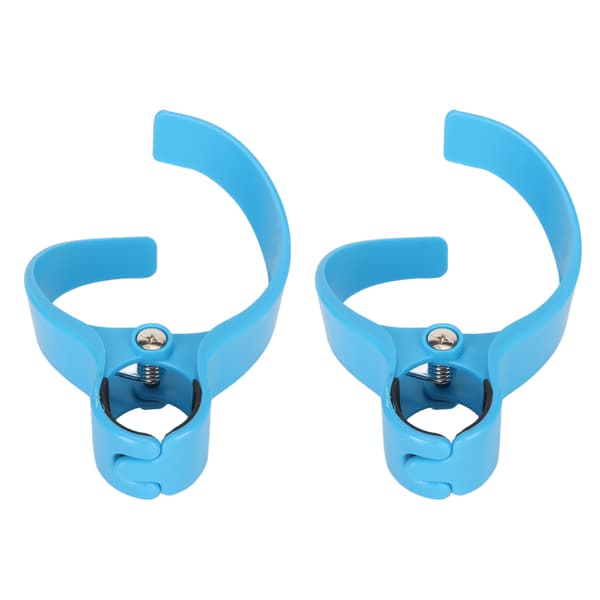 Blue ABS Stroller Cup Holder 2-pack, Hands-free Car Seat Drink Holder for Coffee Mug, Sturdy Easy Installation