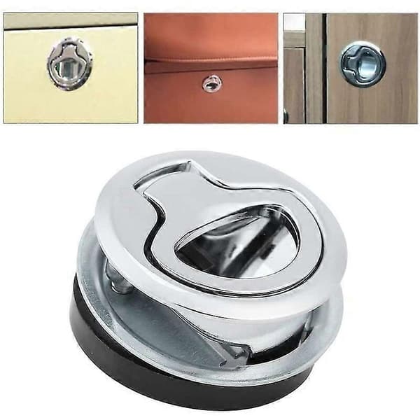 Flush Hatch Latch in Marine Stainless Steel, Boat Hatch Handle, Panel Latch Recessed Pull Handle Lock - [DB]