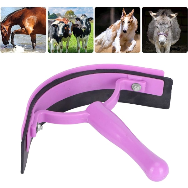 Hestesvedskraber Håndholdt ergonomisk skridsikkert værktøj Arbejdsbesparende hest Stigningspleje til store husdyr Tilbehør til rengøringsværktøj