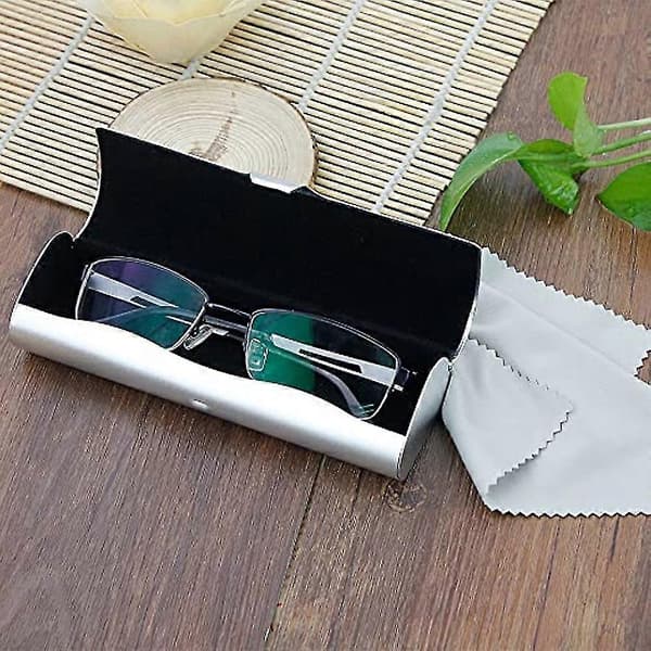 1 pc glasses case hard shell glasses case aluminum light myopia glasses case box glasses case