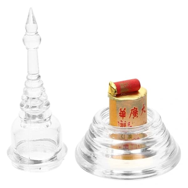 Akryl Stupa Buddhistisk Pagode Dekoration, Buddhistisk Pagode til Hjemmet, Dekorative Buddhisme Tilbehør