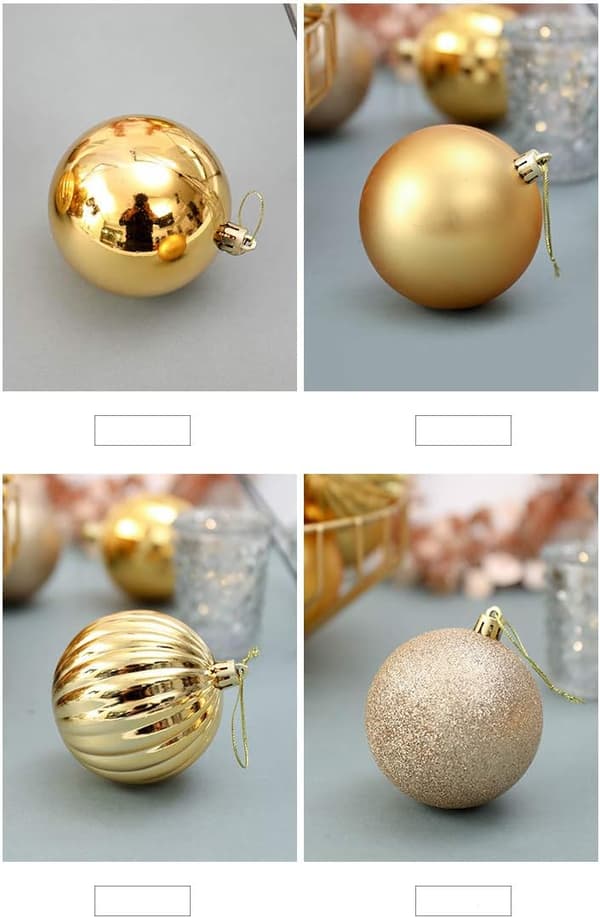 Julekuler Assorterte Hengende Dekorasjoner Uknuselige Kuler Ornament Sett Se