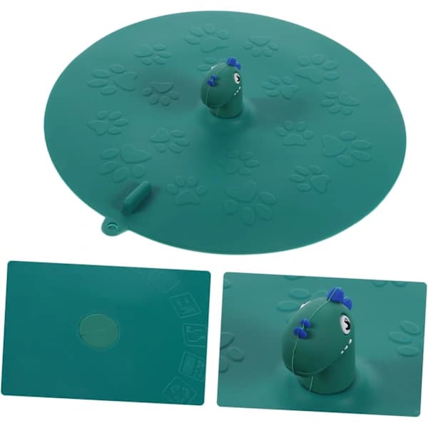 Odor Neutralizing Protector for Floor Drains, Toilets, Sinks, Kitchen Sinks, Silicone Mat, Silicone Sink Mat for Bathroom, Green