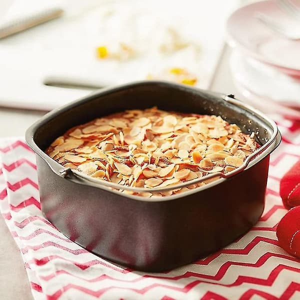 Friture Non-stick Bageform Til Airfryer, Silikone Ovnhandsker Friture Tilbehør 7 tommer