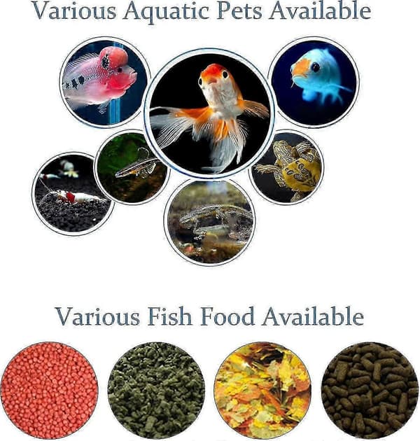 Automatic Aquarium/Fish Feeder, Multifunctional Adjustable Digital Fish Feeder Timer, 175ml Capacity