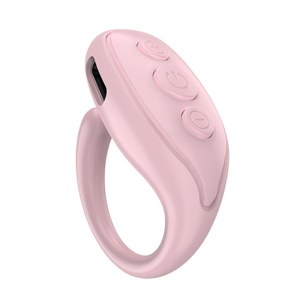 Ring Fjernbetjening Ring Doven Artefakt, Mobiltelefon Bluetooth Fjernbetjening Trådløs Mobiltelefon Pink