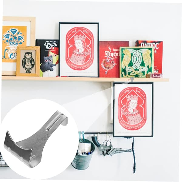 Durable Hook Set, includes 20 hooks; suitable for hanging pictures, decorations, and other heavy items.