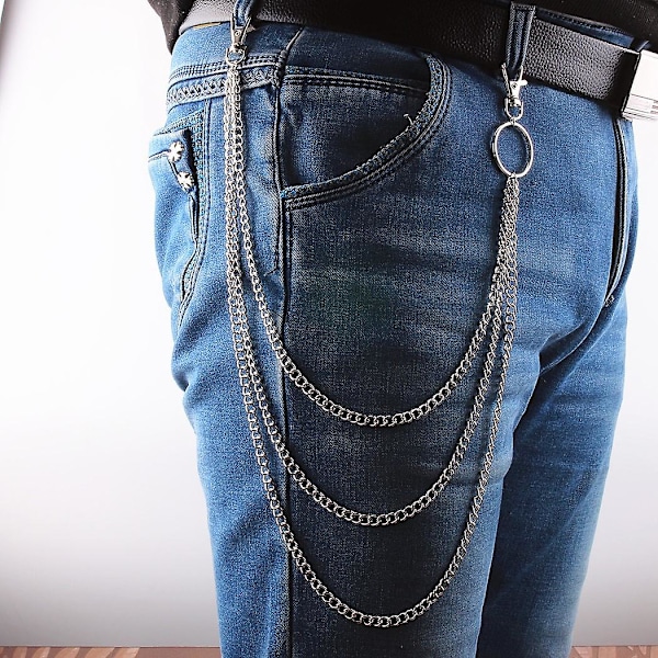 Jeans Kæder, Lommekæde Pengepungskæde Bæltekæder Bukser Kæder Hip Hop Bukser Kæde Nøglering Pengepungskæde Til Mænd Punk Rock Hip-hop Kæder Jeans Biker