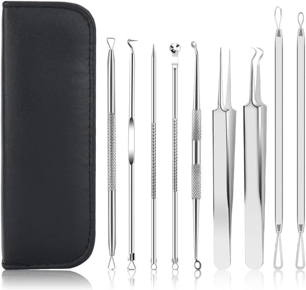 Blackhead Remover Kit med 10 dele i rustfrit stål