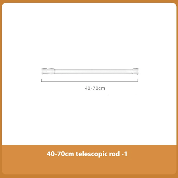 3 hvite Over The Door Reisehengere med Retractable Hengerstang – Plassbesparende Vaskeromsløsning（40-70cm）