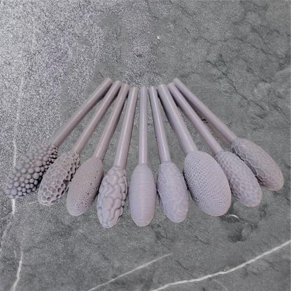Texture Tool Kit for Art Projects, 9-Piece Kit with Oval Pattern Rollers, Modeling Sticks for DIY Crafts (Single Head)