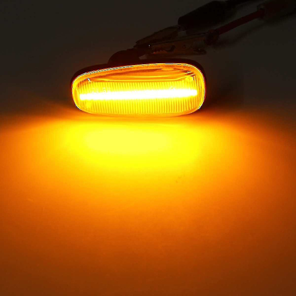 2 stk Bilsidemarkørlys LED Blinklys Indikatorlampe For Opel Zafira A 99-05 G 98-09 Hvit