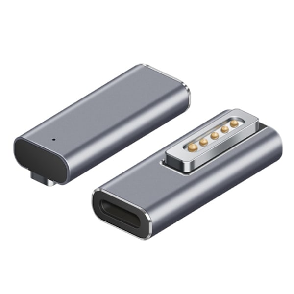Kannettavan tietokoneen Type-C naaras - magneettinen uros -adapteri merkkivalolla, PD-huijausadapteri Magsafe2:lle