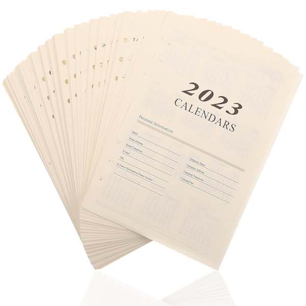 176 Ark A5 Spiral Notebook Genopfyldeligt Journalpapir Agenda Planner Indlæg 2023 Planner Genopfyldninger A5 20.6X14cm