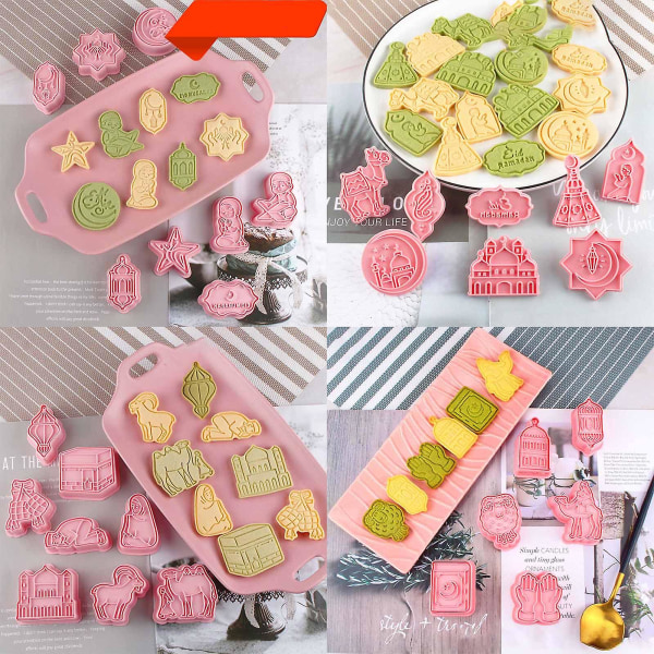 Style 7Style Cookie Cutter Sæt Cookie Dessert Fudge Cookie Cutter Style 7