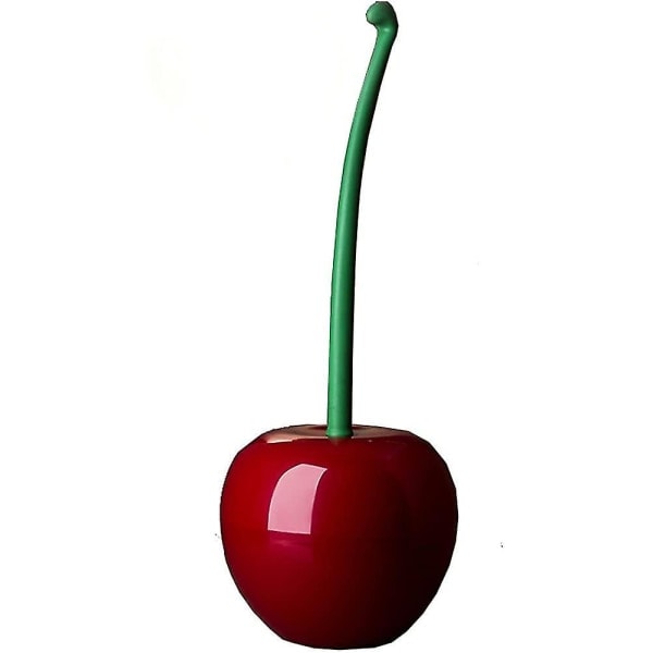 WC-harja ja -teline, yhteensopiva Cherries-tuotteiden kanssa, muovia, kylpyhuoneeseen/wc:hen