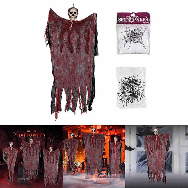 Uhyggelige Halloween Skelet-Spøgelser Til Ude- og Indendørs Dekoration
