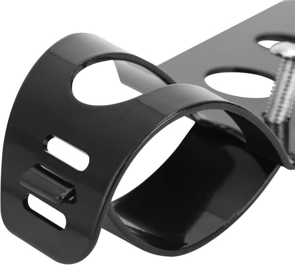 Motorcycle Headlight Mount Brackets 35mm-46mm Fork Ear for Chopper Cafe Racer (Black)