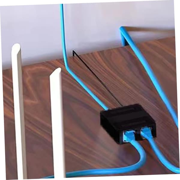 Ergonomisk Design Ethernet Splitter Netværks Splitter Adapter 1 til 2 Splitter