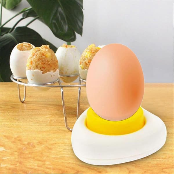 Eggskjærer Eggplukker, Eggplukker, Kyllingeggpunser, Eggseparator for Rå Egg med Lås, Halvautomatisk