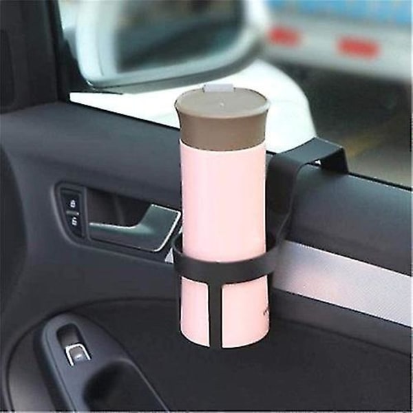 2 kpl Mustaa Auto-Auton Kupinjalkaa, Muovinen Auton Veden Kupinpidike Musta Auton Juomateline Kuorma-auton Istuinten Kupinpidike