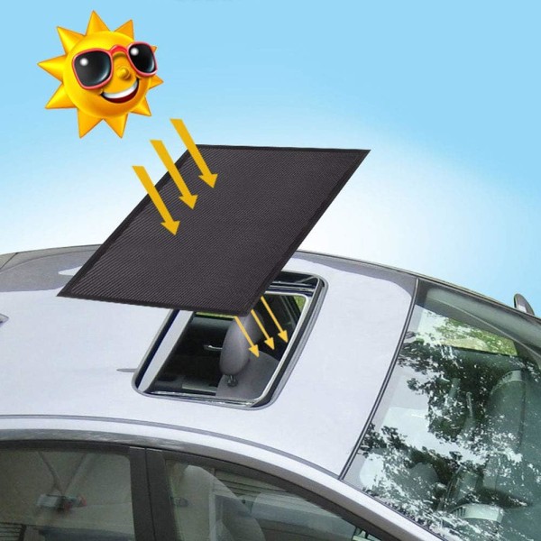 Magnetisk bilsoltak solskjerm pustende netting, biltakdeksel for camping over natten, hurtiginstallasjon, UV-solbeskyttelse f