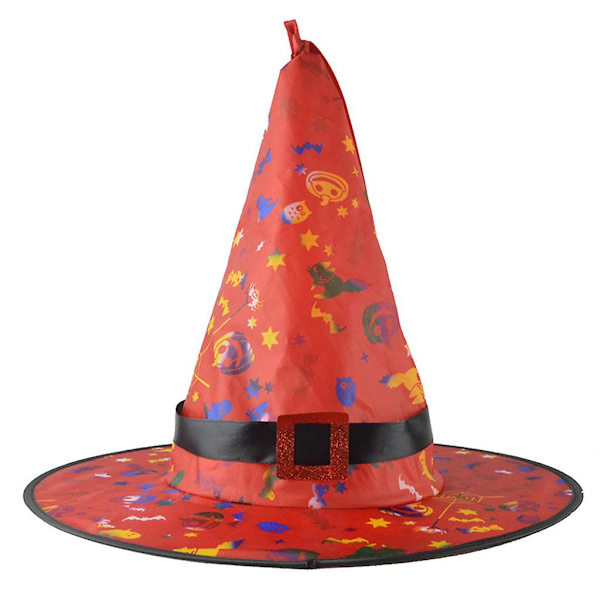 Ljusande Häxhatt Halloweenpresent För Barn Att Leka Med På Natten Glow svart