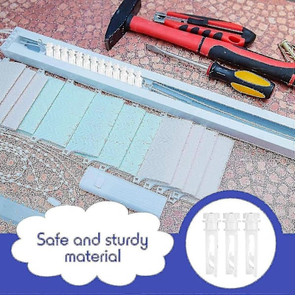 HA~30 st Vertical Blind Stem Replacement White Stems For Vertical Window Blinds Vertical Blind Carrier (tangle)