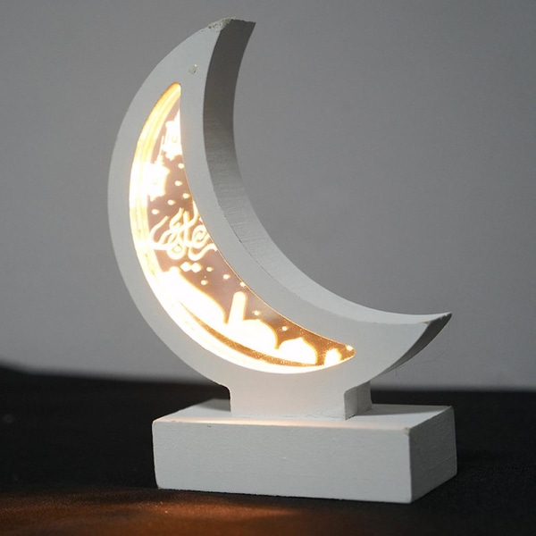 Måneformet lanterne Boligindretning Håndværk Rekvisitter Dekorative lamper Træmateriale