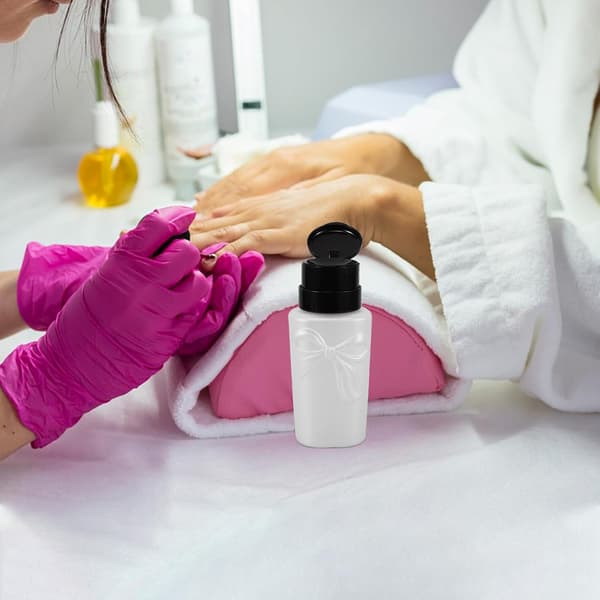 Neglelakkfjernerflaske 200 ml plastpumpe dispenser