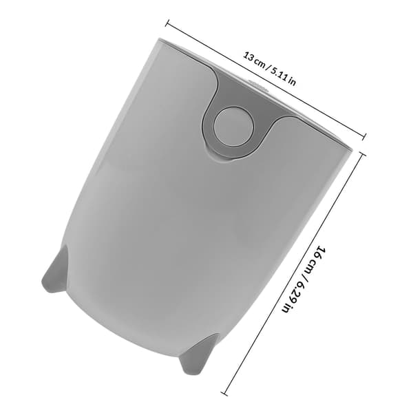 Small Trash Can with Lid Creative Cute Pp Desktop Bin Multifunctional Use for Kitchen Bedroom Office