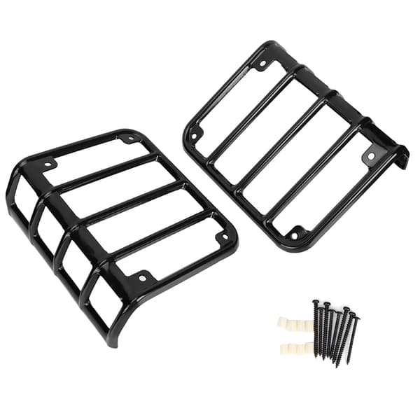 Jeep Wrangler JK 2007 2017 Tail Light Cover Black
