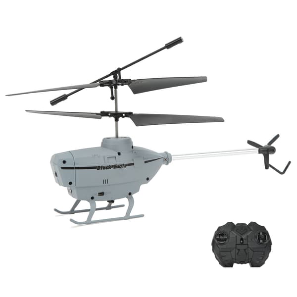 2.5CH RC Helicopter Automatic Obstacle Avoidance Remote Control Aircraft Toy with Gyroscope Gray