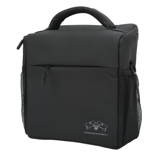 Mini Drone Bag 900D Waterproof Single Shoulder Drone Storage Bag with Strap Black