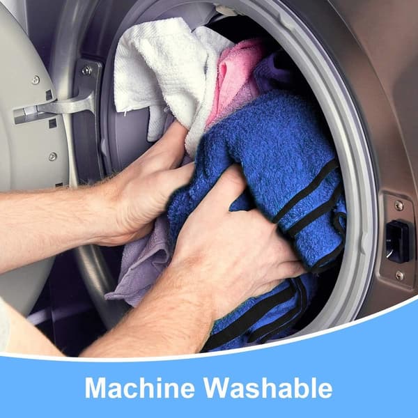 Microfiber Cleaning Cloths 6-pack, Thick Ultra-Soft Super Absorbent Towels for Car Wash, Kitchen, Windows, 30x40cm, Blue-Grey