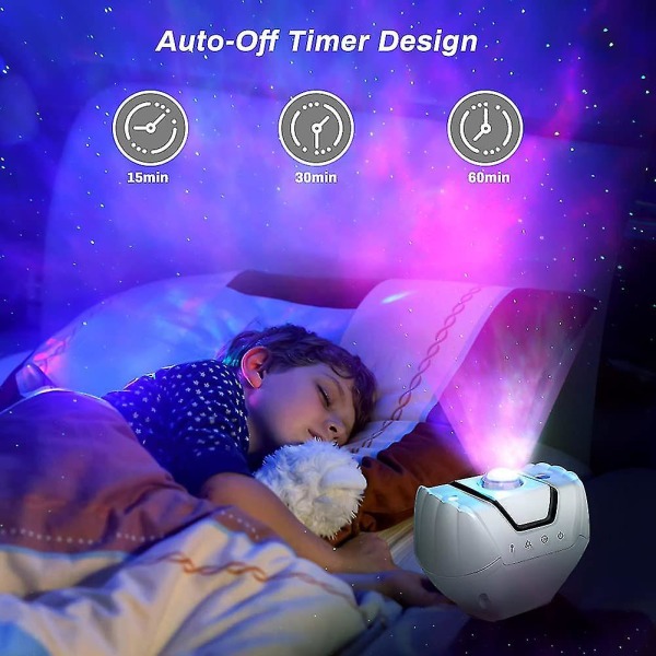 Galaxy Projector Light, Upgraded Stars Night Light Projector, 10 Colorful Moon Star Aurora Rotating