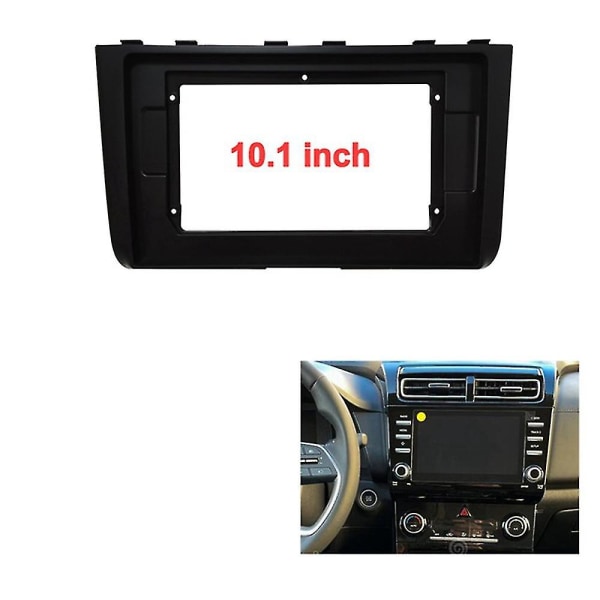 2 Din 10,1 tommers bilradio Fascia kompatibel med Ix25 Creta 2020-2021 Lhd Dvd Stereo Rammeplate Adapter Mounti