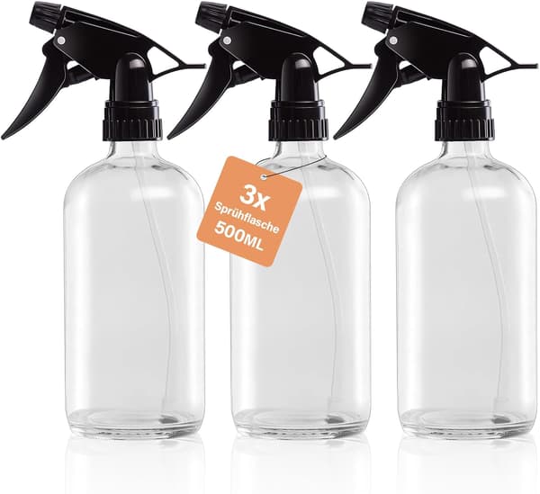 Sæt med 3 genanvendelige 500 ml sprayflasker