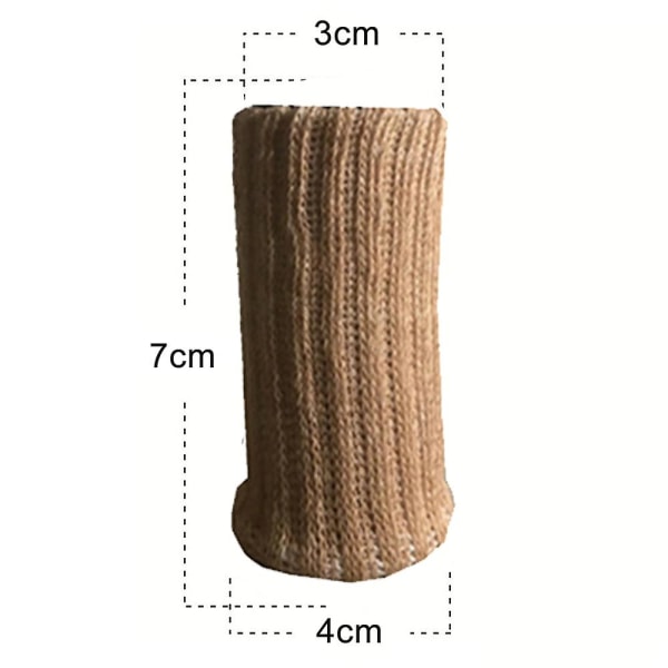 24 st Möbelskydd Hög Elastisk Golvskydd Halksäkra Stolsbensstrumpor Överdrag Möbelskyddssats, Passar Diameter Från 1\" Till 2\", Stickad Beige