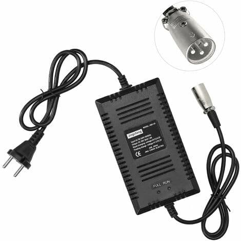 Smart oplader til elcykler og løbehjul, 36V XLR-stik (type A)