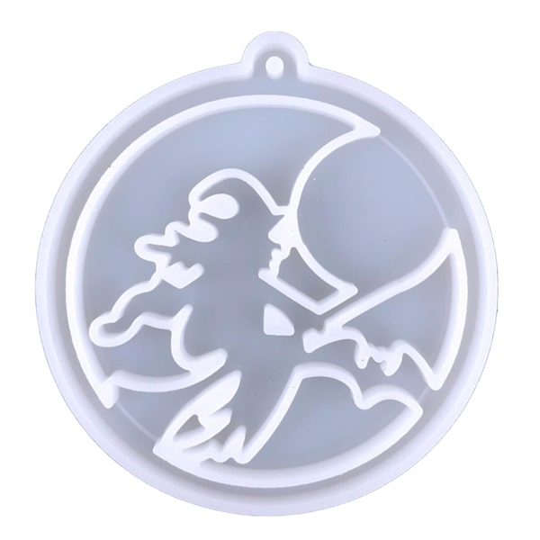 DIY Glitter Halloween Hexe Nøglering Dør Charm Dør Harpiks Epoxy Smykker