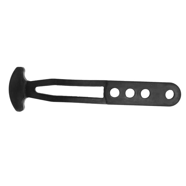 Black Rubber Boat Ladder Strap with 4 Adjustable Mounting Holes for Secure Fixing