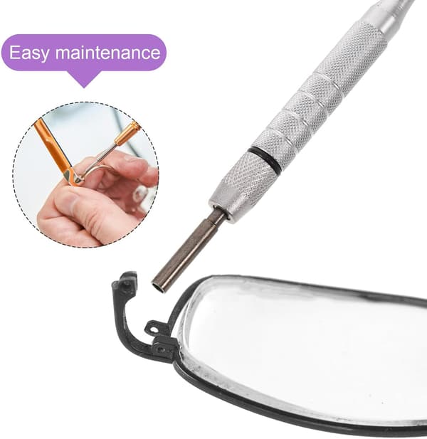 Eyeglass Repair Tool Kit 2.57 Hex Socket Screwdriver with Handle