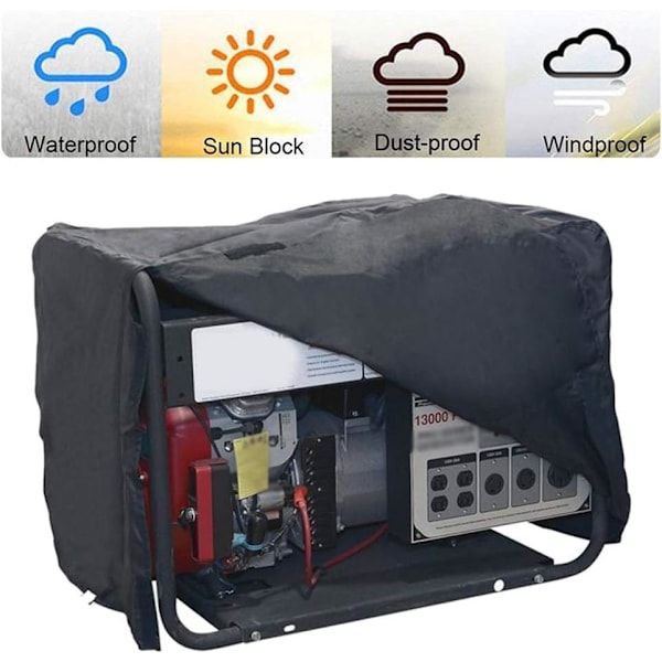Generator Skydd, Dammskydd Generator Skydd Förvaringsöverdrag, 210D Oxford Skyddande Överdrag för Möbler och Generator (66x51x51cm)