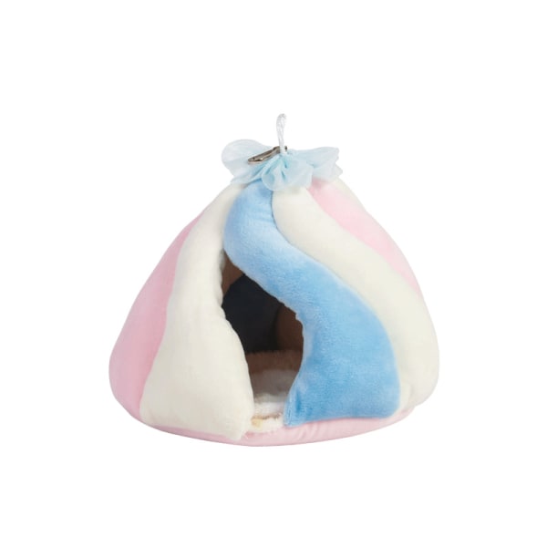 Hamster Warm Bed,Small Animal Hammock Cotton Sleeping Nest Plush Hut Hideout Cave Hanging Cage Toy for Dwarf Mice Rat Su