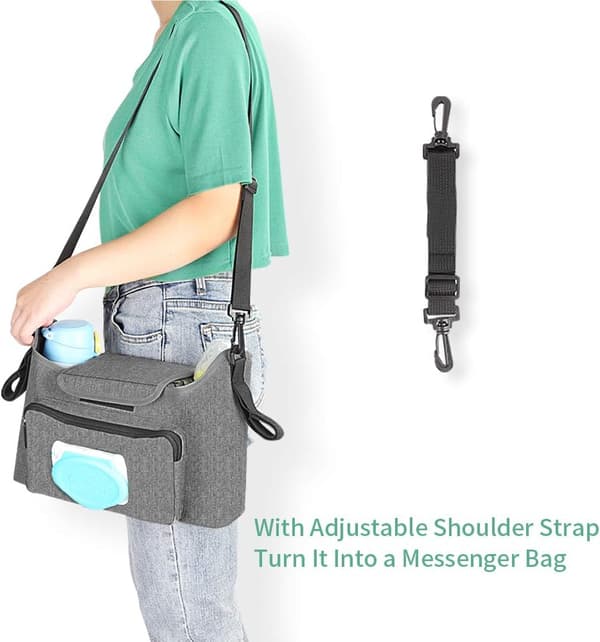 Stroller Organizer - Stroller Accessory Bag Large Space