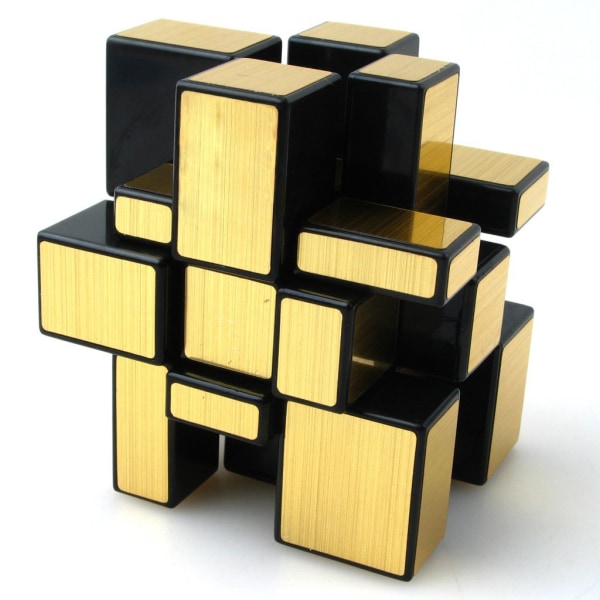 Spegel rubiks kub, guld och silver ritfjäder, intelligens Rubiks kub i speciell form